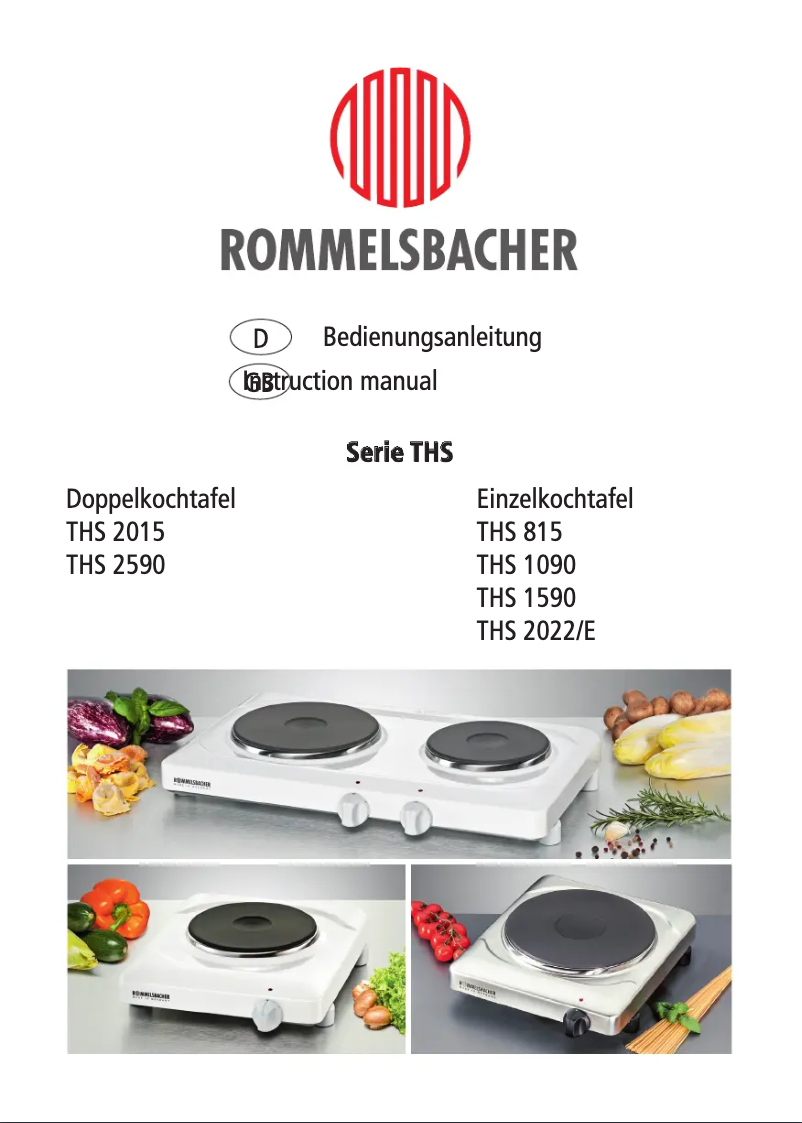 Página 1 del manual Manual de usuario Rommelsbacher THS 2015