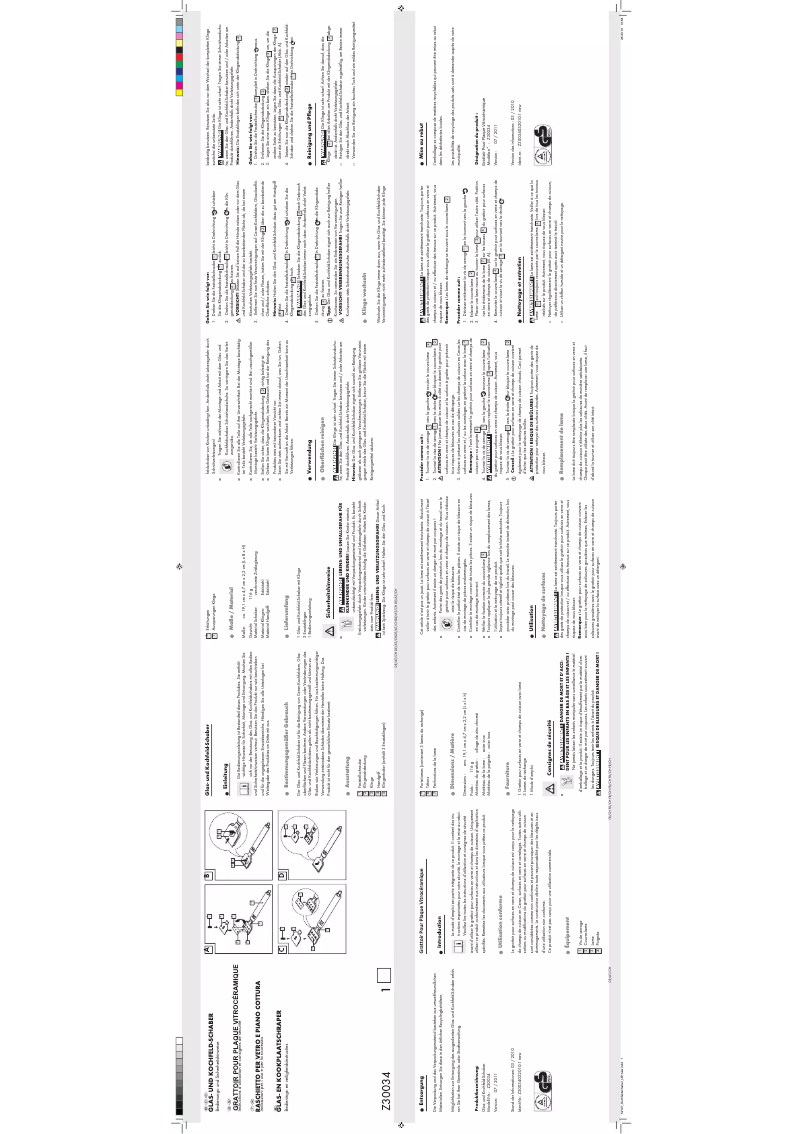 Page n°1 - Manuel utilisateur Ernesto Z30034