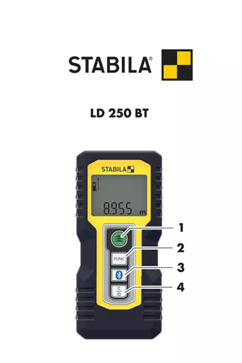 Page n°1 - Manuel utilisateur Stabila LD250 BT