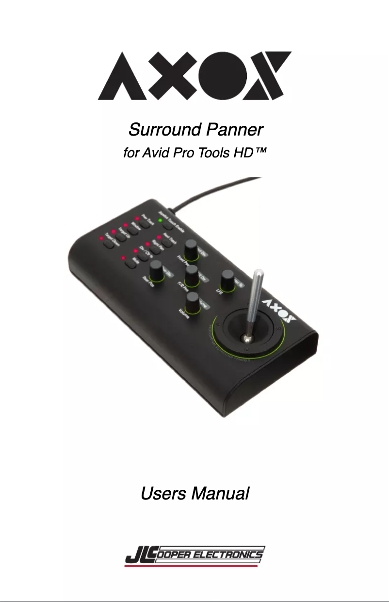 Image de la première page du manuel de l'appareil Axos