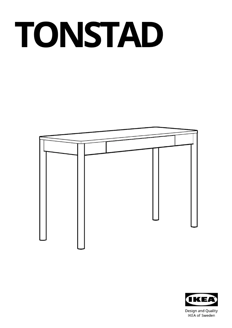 Image de la première page du manuel de l'appareil TONSTAD 405.382.49