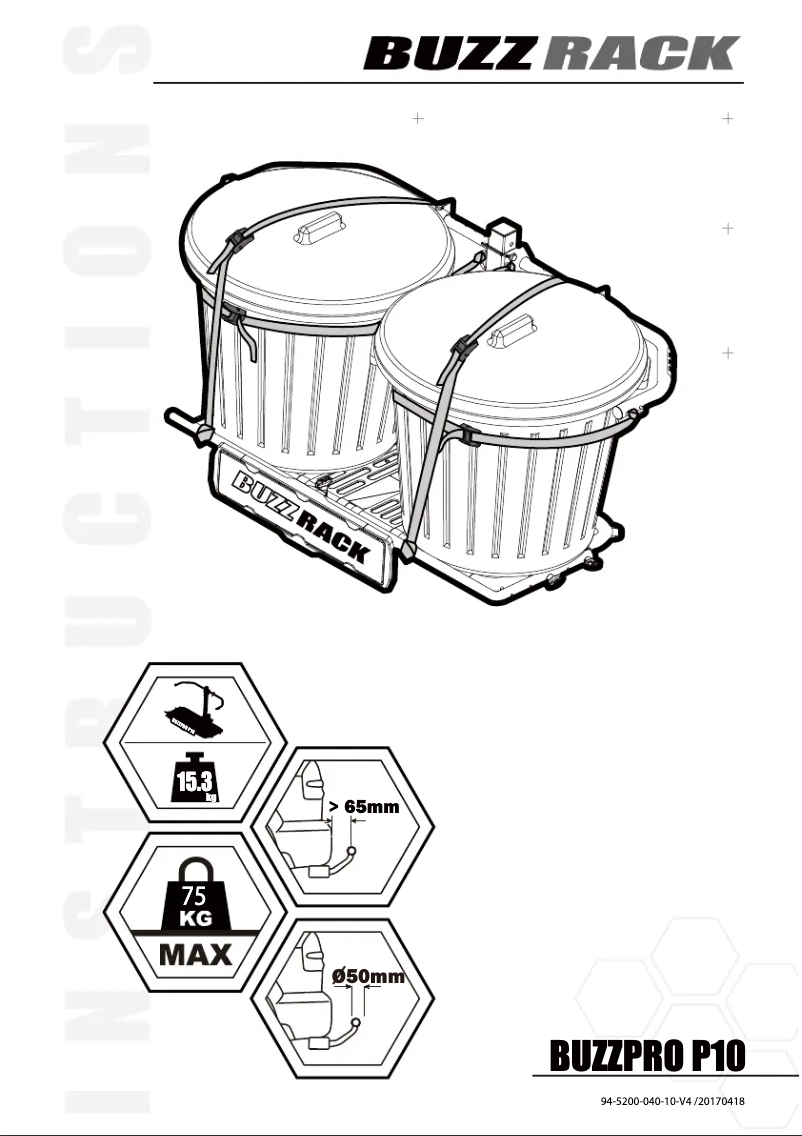 Página 1 del manual Manual de usuario Buzz Rack Buzzpro P10