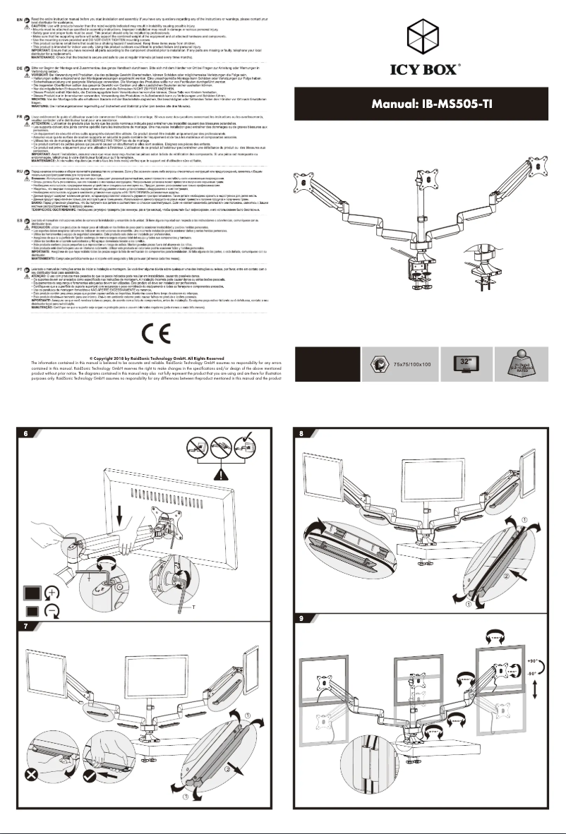 Page n°1 - Manuel utilisateur Icy Box IB-MS505-TI