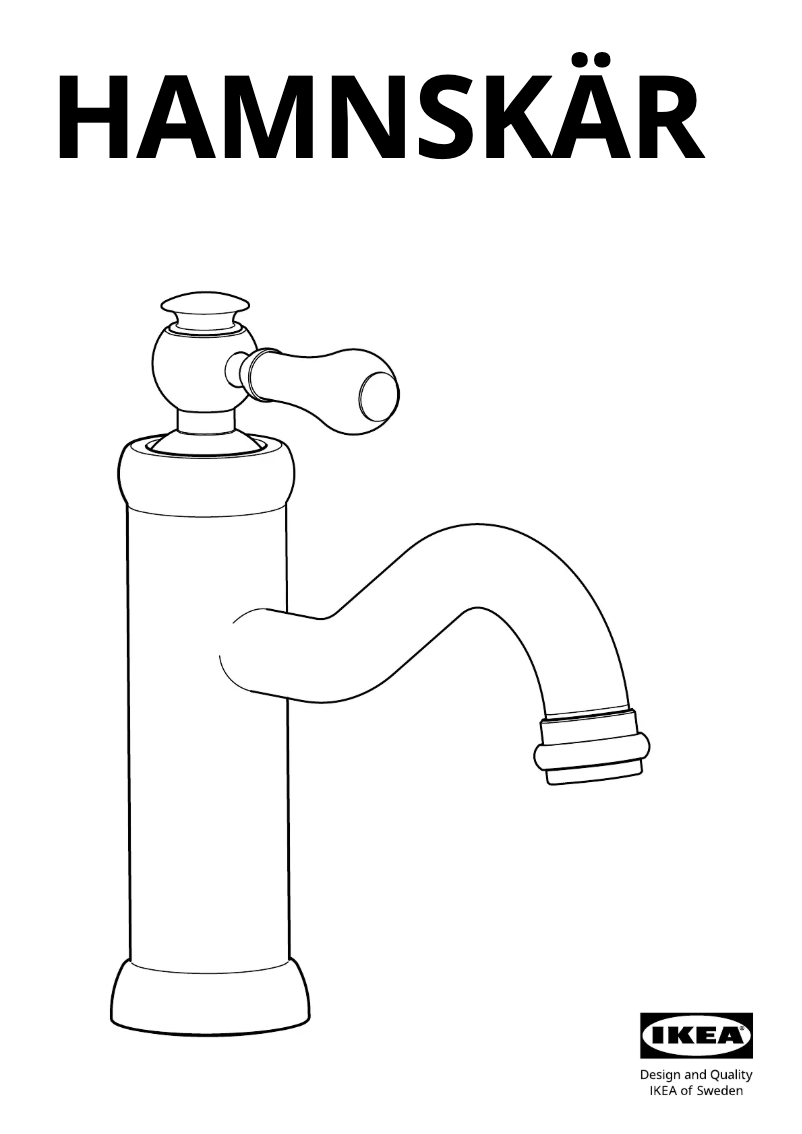 Page 1 de la notice Manuel utilisateur Ikea HAMNSKÄR 503.472.06