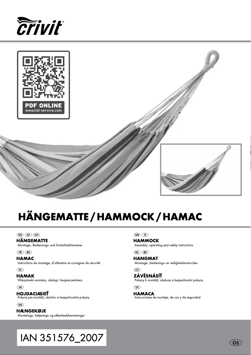 Image de la première page du manuel de l'appareil IAN 351576