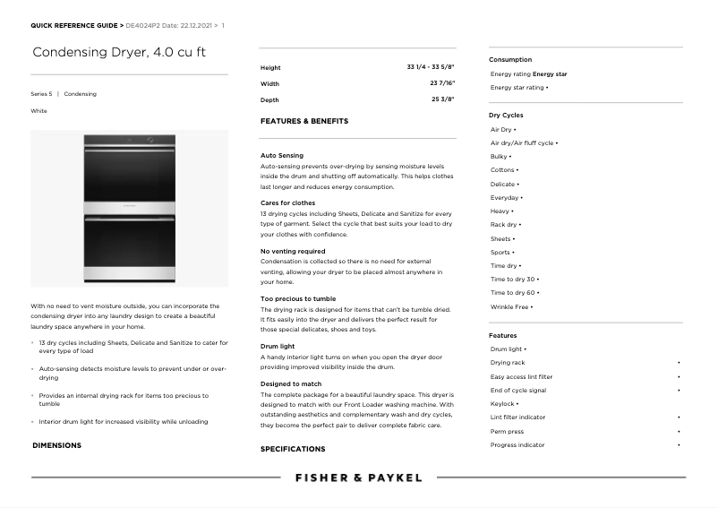 Image de la première page du manuel de l'appareil DE4024P2