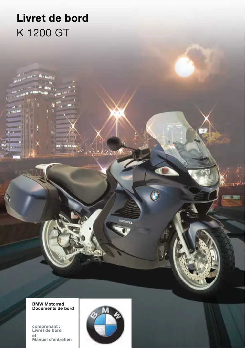 Page 1 of the manual User Manual BMW K 1200 GT (2002)
