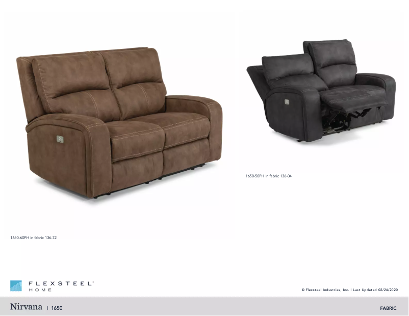 Page n°1 - Manuel utilisateur Flexsteel Nirvana 1650-60PH