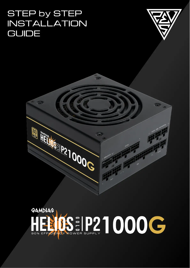 Page 1 de la notice Manuel utilisateur Gamdias Helios P2-1000G