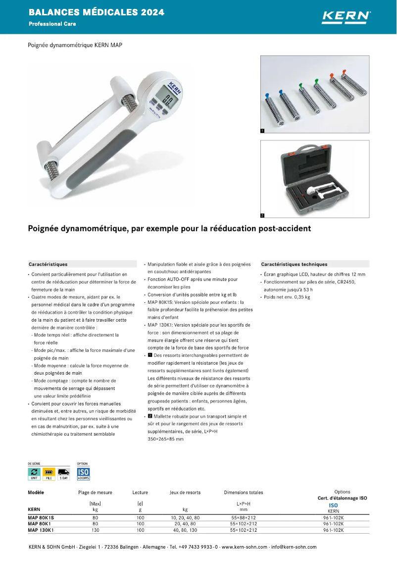 Image de la première page du manuel de l'appareil MAP 80K1S