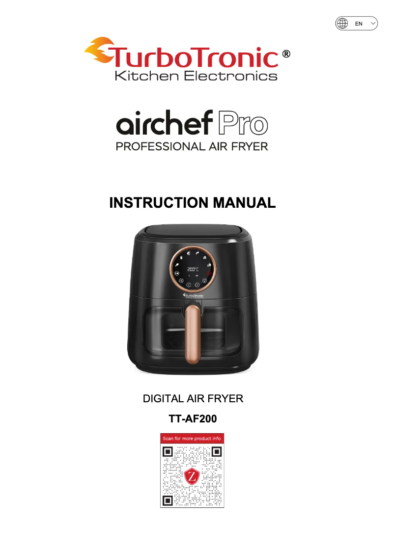 Page n°1 - Manuel utilisateur TurboTronic TT-AF200