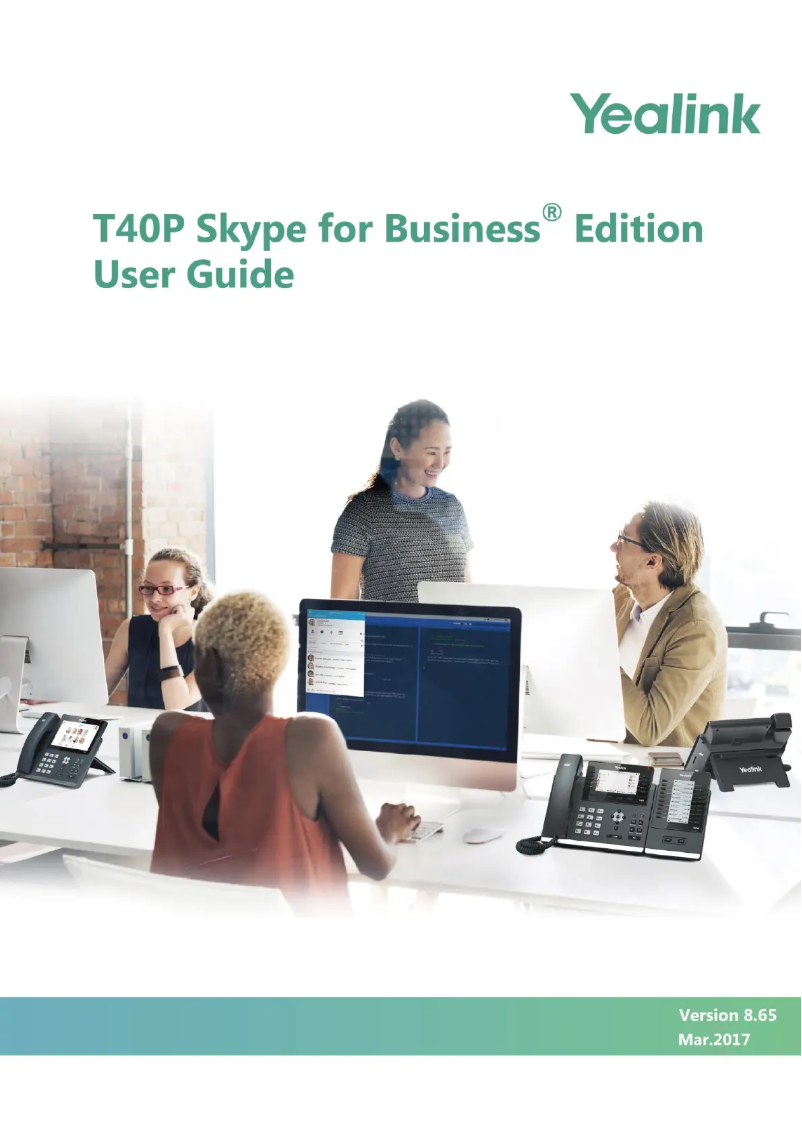 Page 1 de la notice Manuel utilisateur Yealink T40P