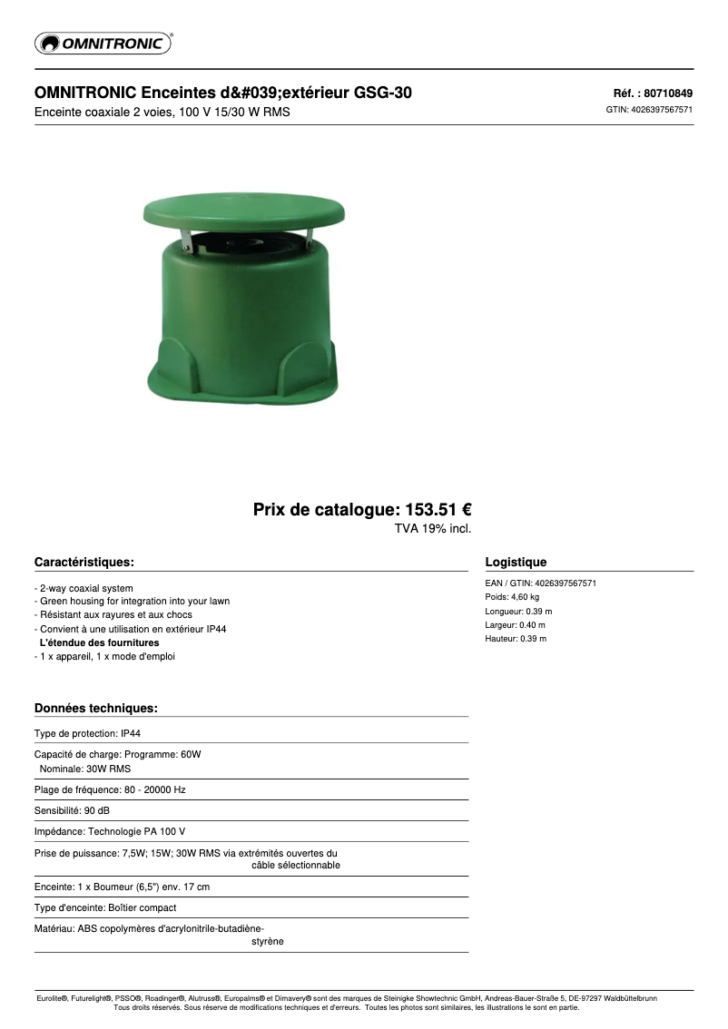 Image de la première page du manuel de l'appareil GSG-30