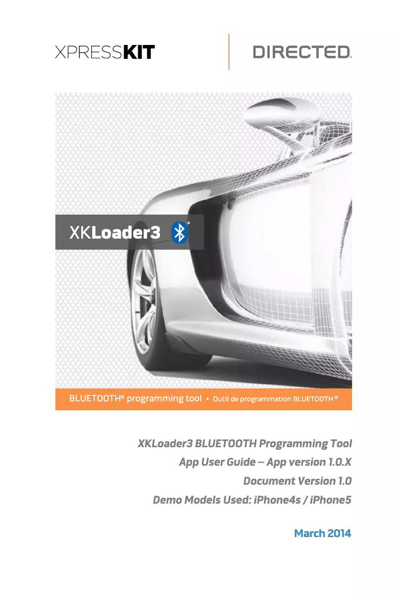 Page n°1 - Manuel utilisateur XPRESSKIT XKLoader3