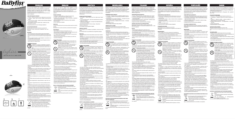 Página 1 del manual Manual de usuario BaByliss G490E