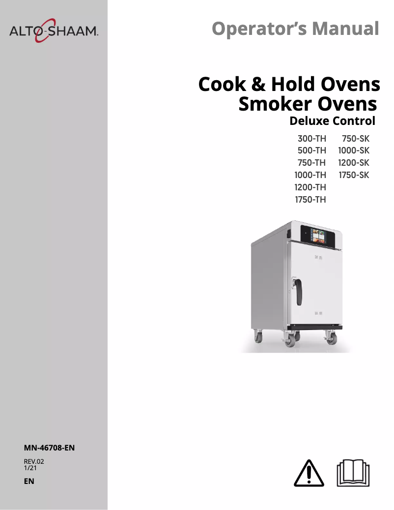 Page n°1 - Manuel utilisateur Alto-Shaam 767-SK