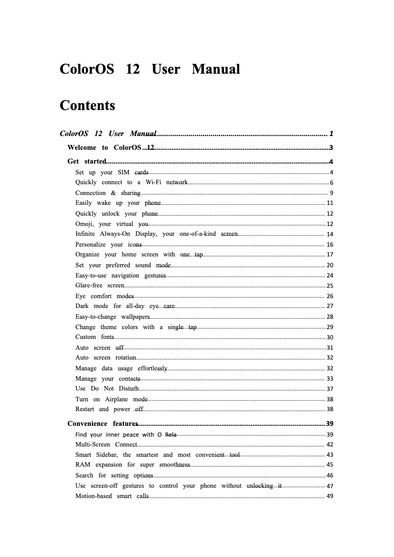 Page 1 de la notice Manuel utilisateur Oppo Find N