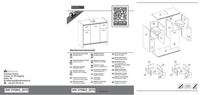 Image de la première page du manuel de l'appareil IAN 351697