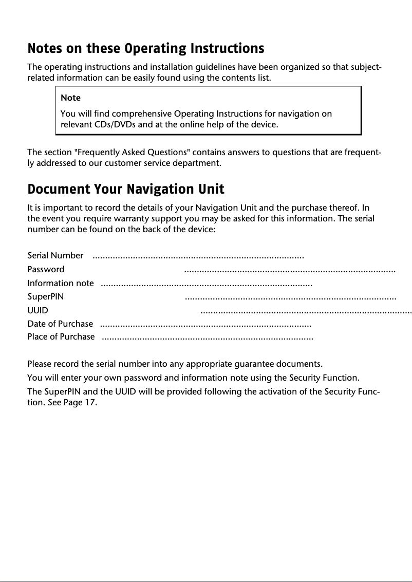 Page 1 de la notice Manuel utilisateur Medion GoPal X4545 M40 (MD 97612)