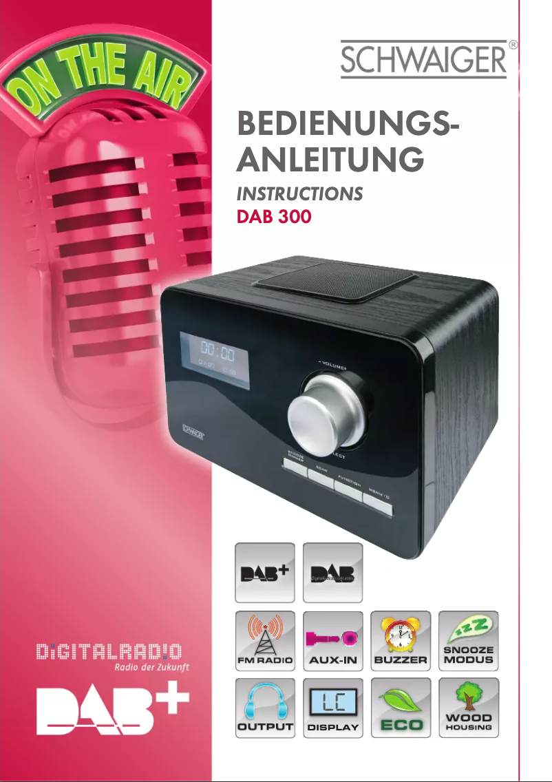 Image de la première page du manuel de l'appareil DAB 300