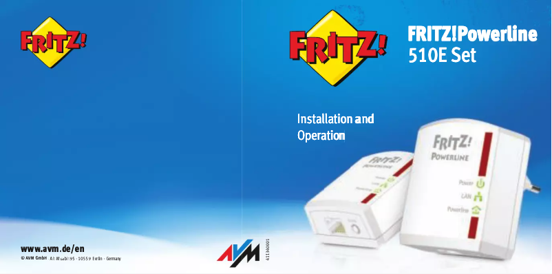 Página 1 del manual Manual de usuario AVM FRITZ!Powerline 510E