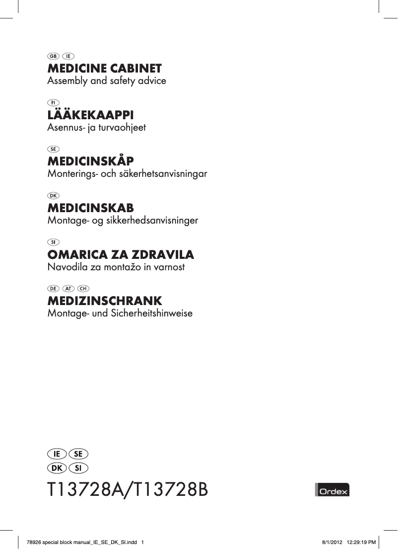 Page 1 de la notice Manuel utilisateur Ordex IAN 78926