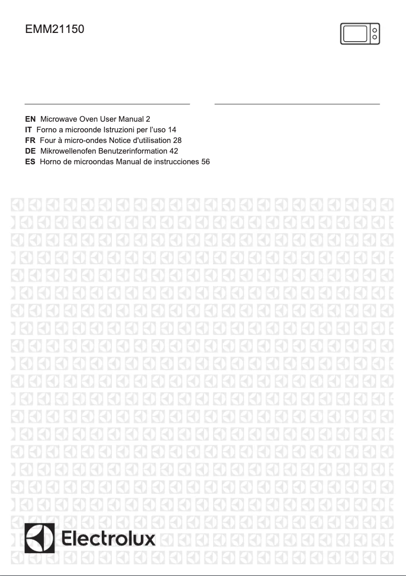 Page n°1 - Manuel utilisateur Electrolux EMM21150S
