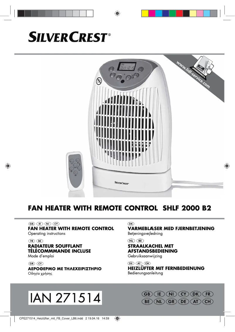 Image de la première page du manuel de l'appareil SHLF 2000 B2