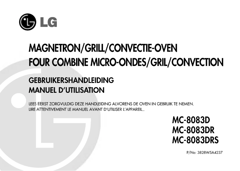 Page n°1 - Manuel utilisateur LG MC-8083DR