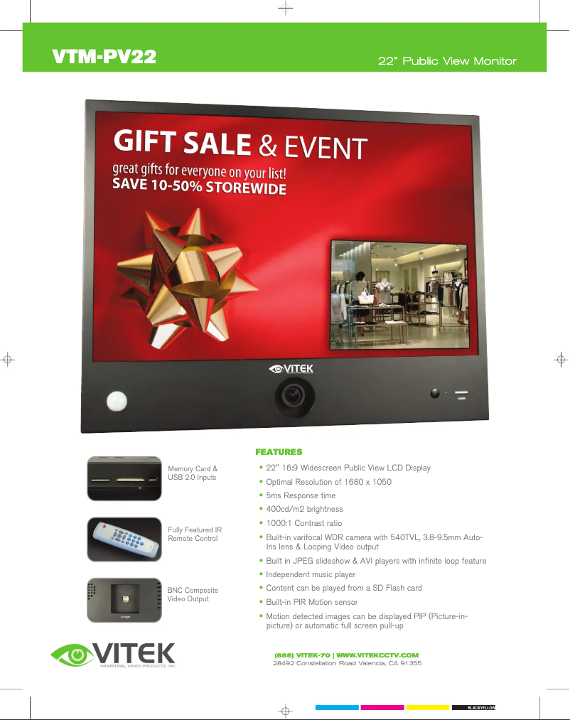 Image de la première page du manuel de l'appareil VTM-PV22