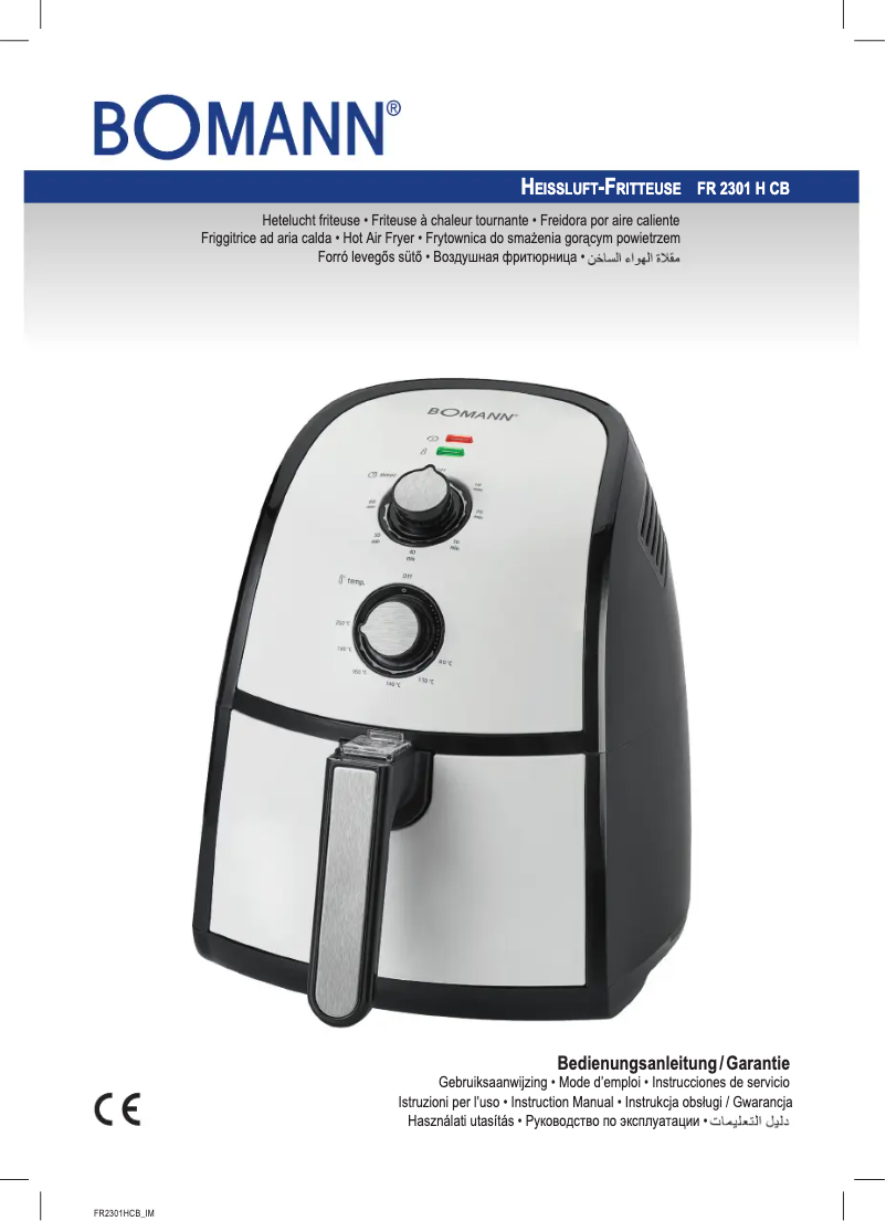 Page 1 de la notice Manuel utilisateur Bomann FR 2301 H CB