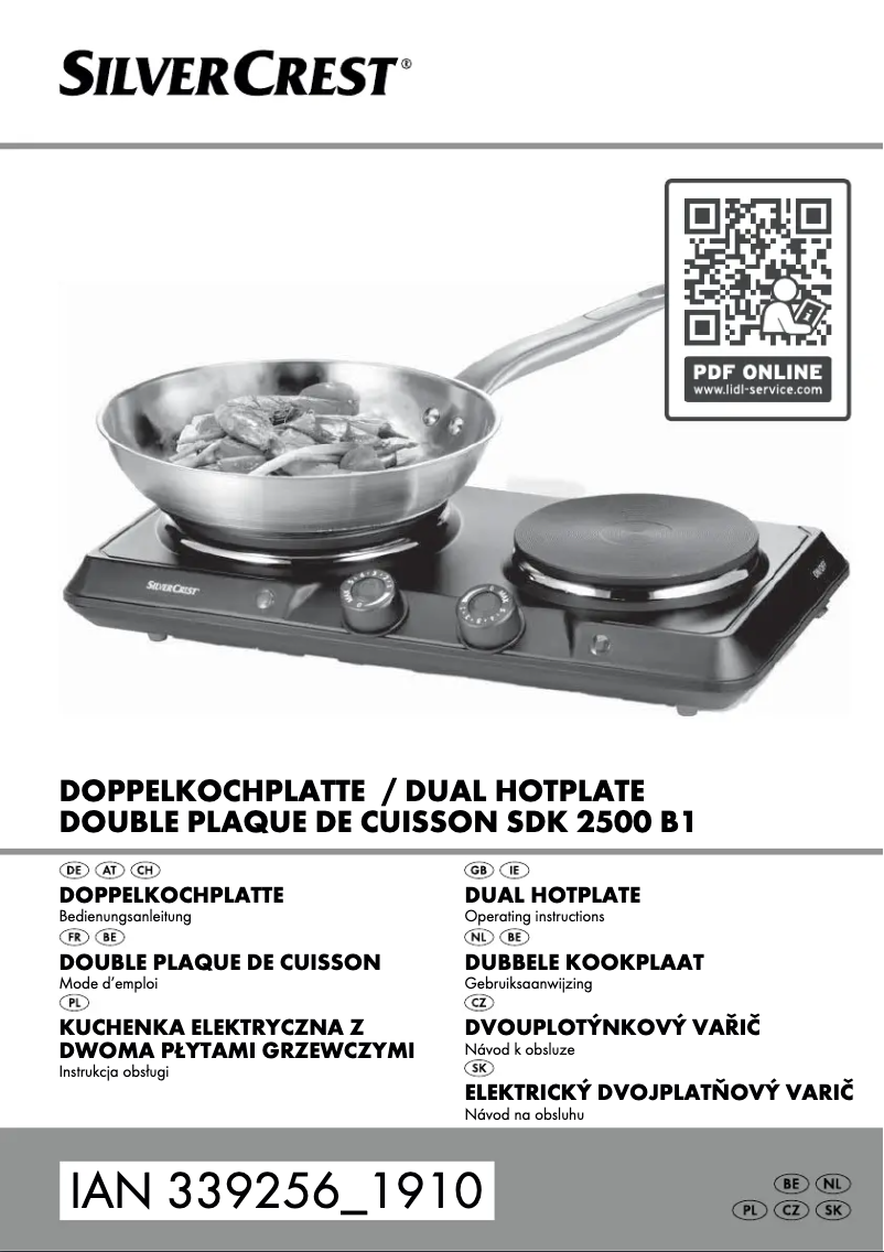 Page 1 de la notice Manuel utilisateur SilverCrest SDK 2500 B1