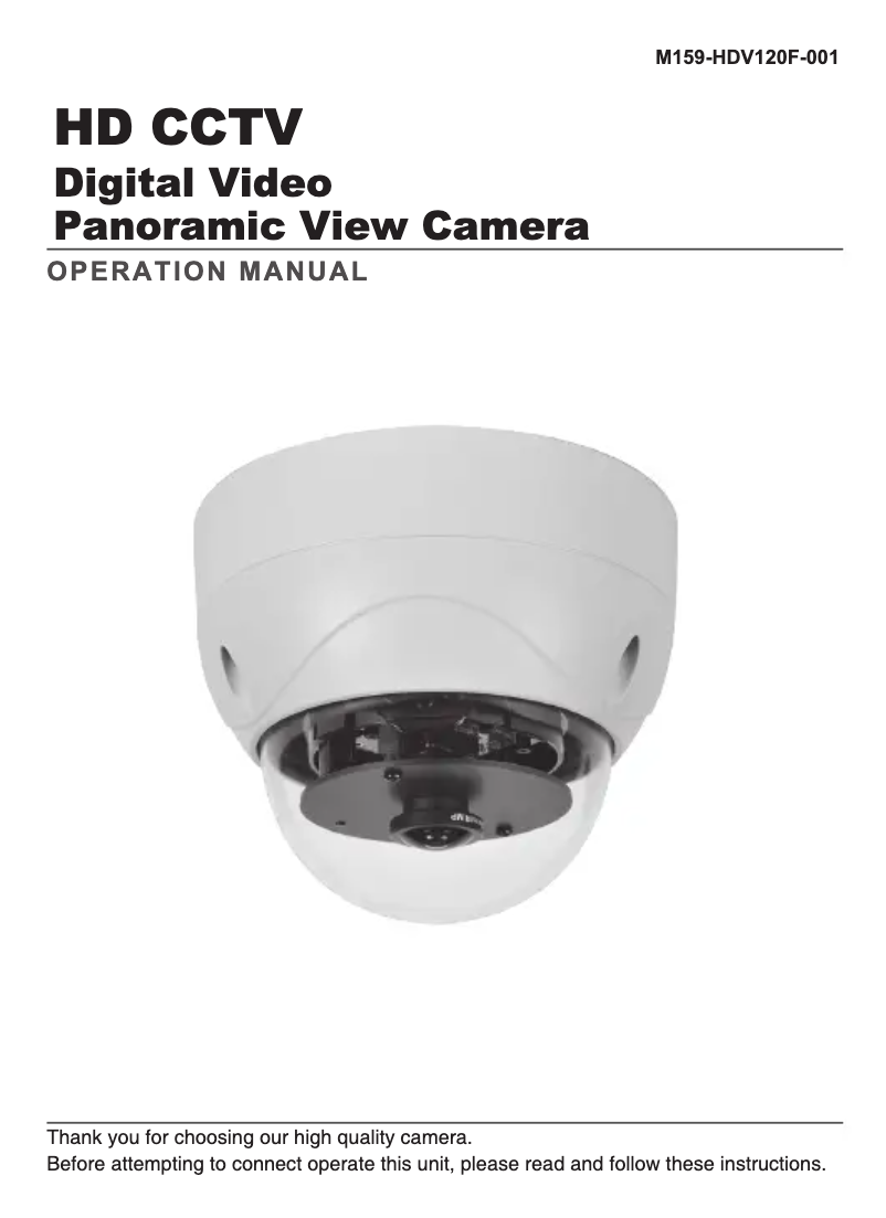 Page n°1 - Manuel utilisateur KT&C KPC-HDV120F