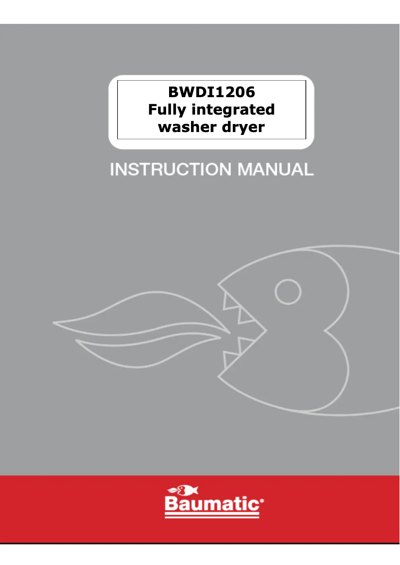 Page n°1 - Manuel utilisateur Baumatic BWDI126N