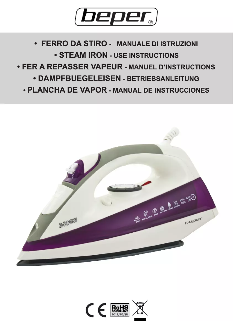 Page 1 de la notice Manuel utilisateur Beper 50.945