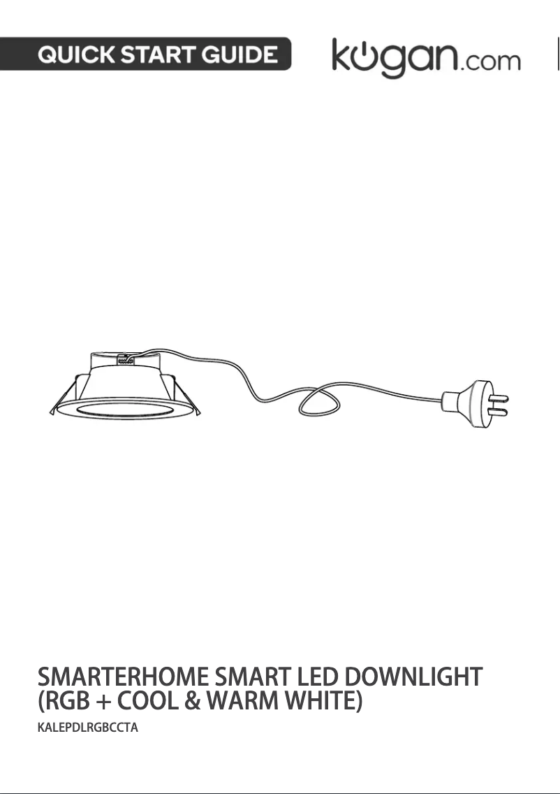 Page 1 de la notice Manuel utilisateur Kogan KALEPDLRGBCCTA4P