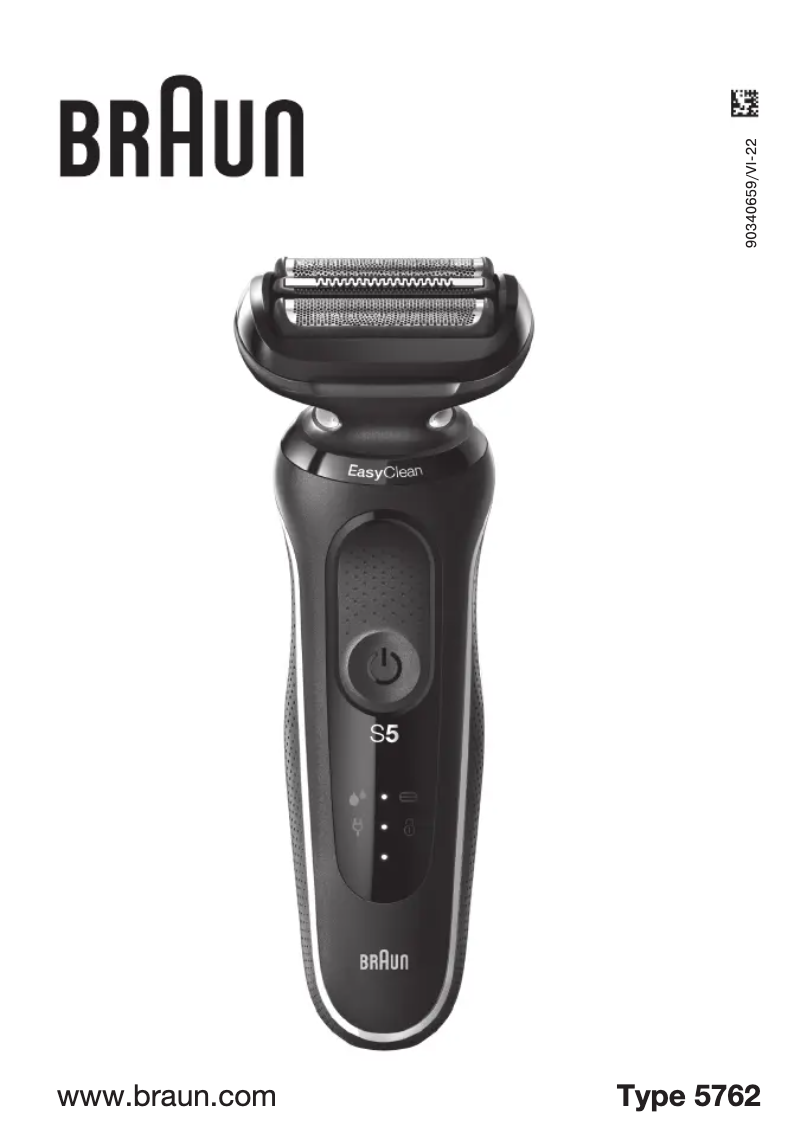 Page n°1 - Manuel utilisateur Braun Series 5 5762