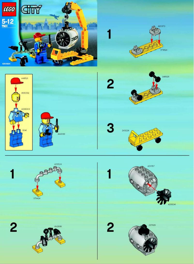 Page n°1 - Manuel utilisateur Lego City 7901