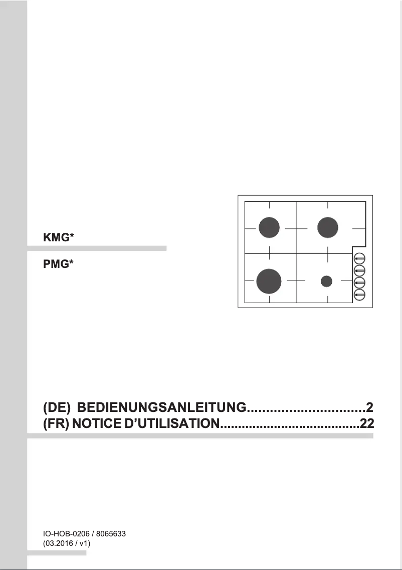 Page n°1 - Manuel utilisateur Amica KMG 13171 S