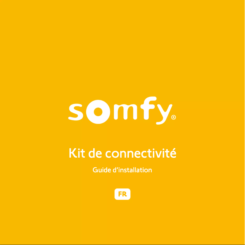 Page 1 de la notice Manuel utilisateur Somfy RMS 2000