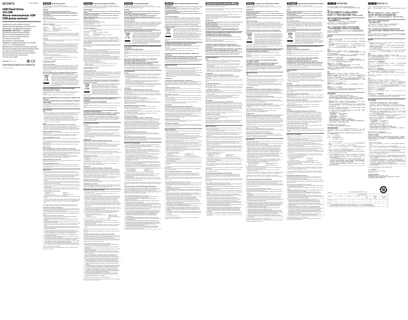 Page 1 de la notice Manuel utilisateur Sony USM32SA2