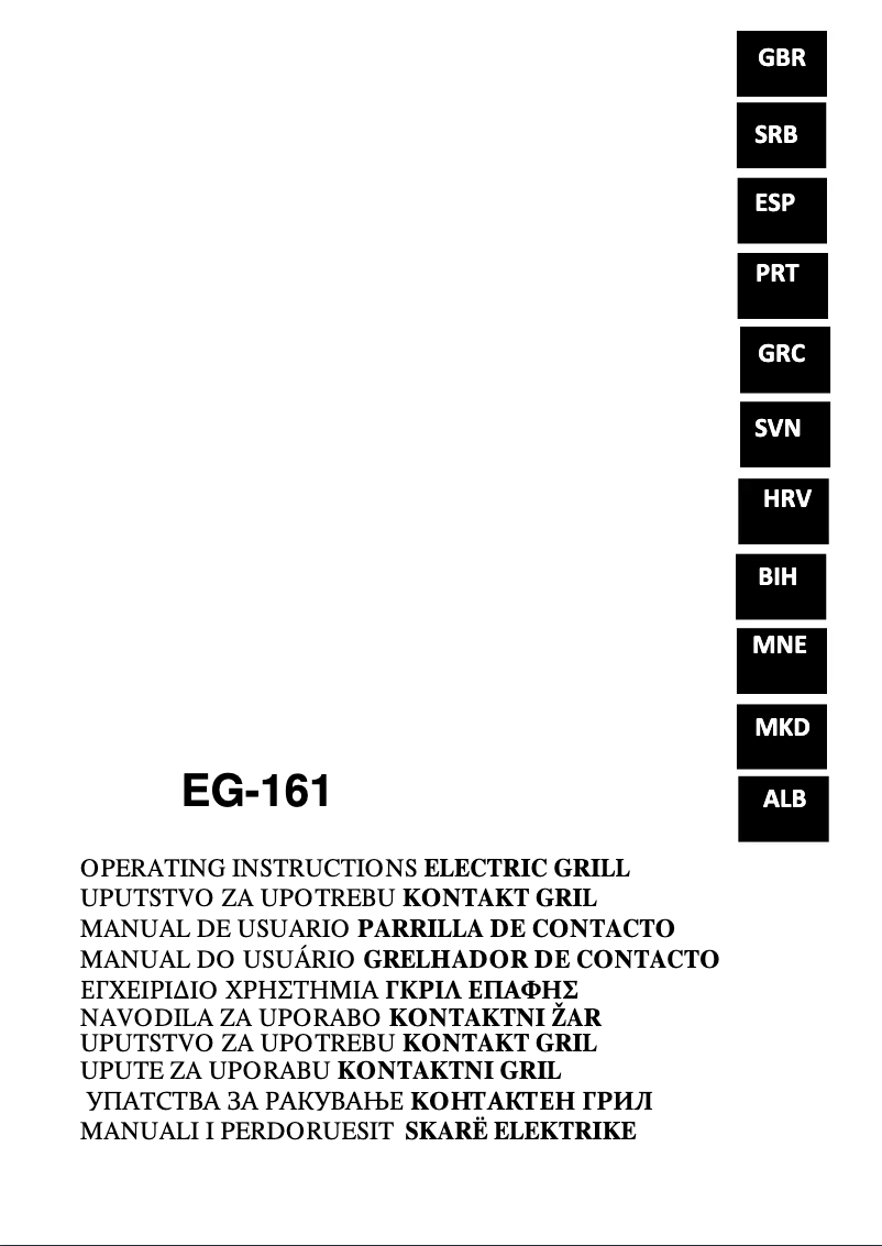 Page 1 de la notice Manuel utilisateur VOX KG161