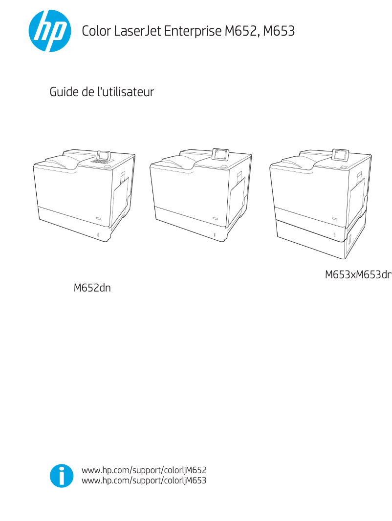 Page n°1 - Manuel utilisateur HP Color LaserJet Enterprise M653