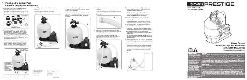 Page 1 de la notice Guide de démarrage rapide Polaris Prestige