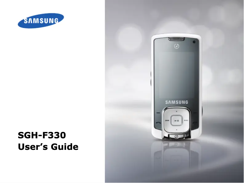 Page n°1 - Manuel utilisateur Samsung SGH-F330