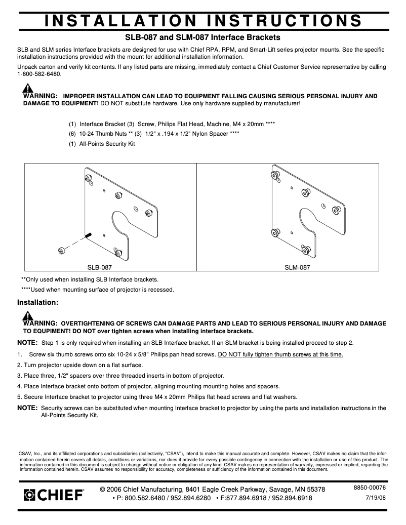 Image de la première page du manuel de l'appareil SLB087