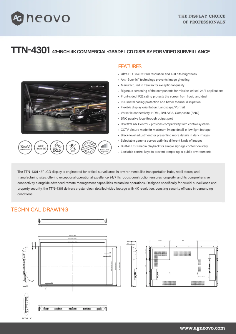 Image de la première page du manuel de l'appareil TTN-4301