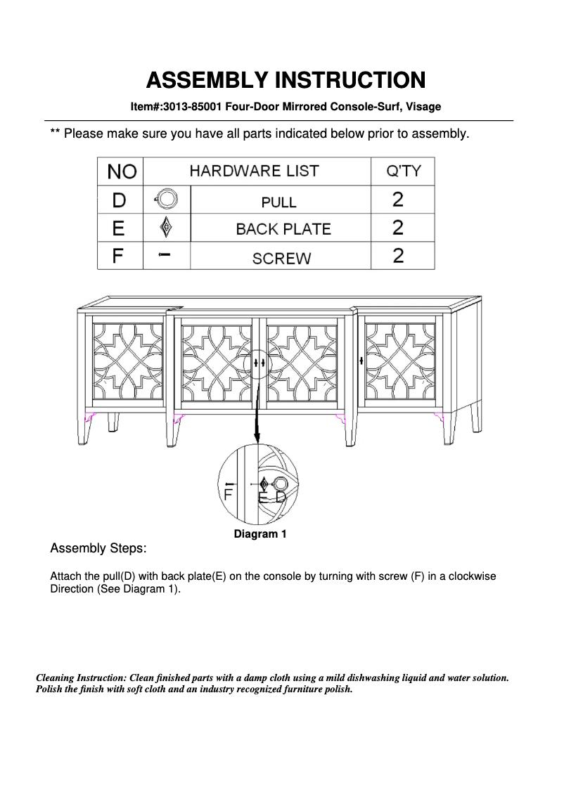 Page 1 de la notice Manuel utilisateur Hooker 3013-85001