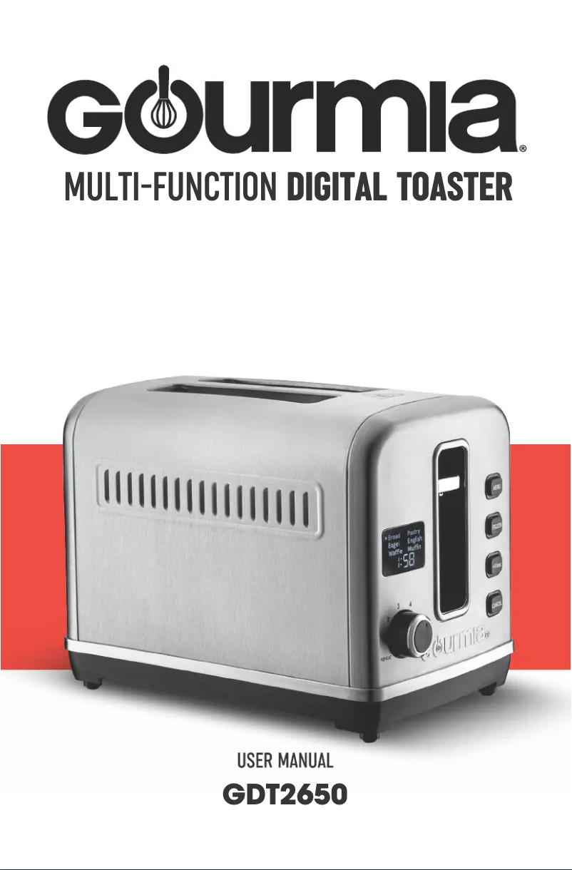 Page n°1 - Manuel utilisateur Gourmia GDT2650