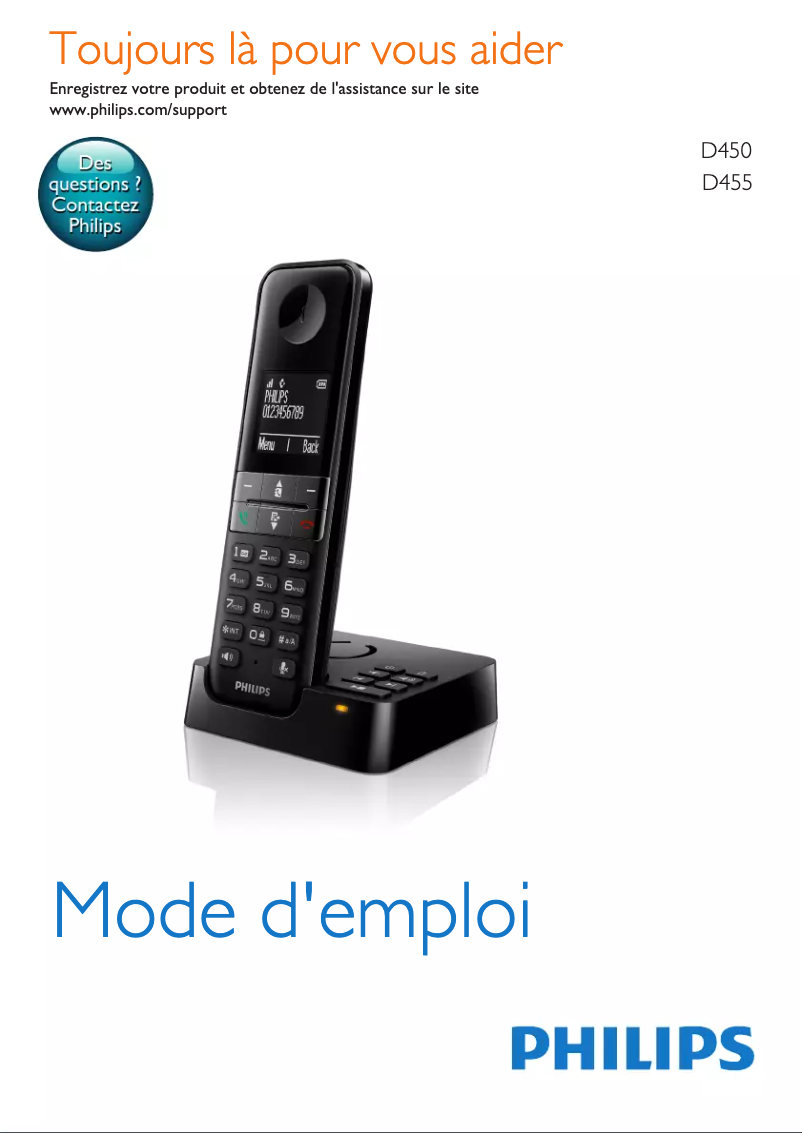 Page n°1 - Manuel utilisateur Philips D4552DG